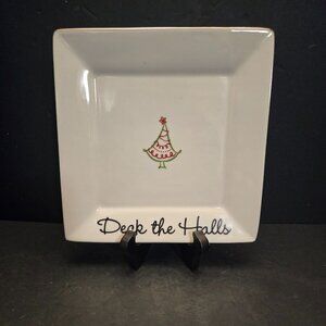 TIS THE SEASON DESSERT PLATES BY ST. NICHOLAS SET OF 2